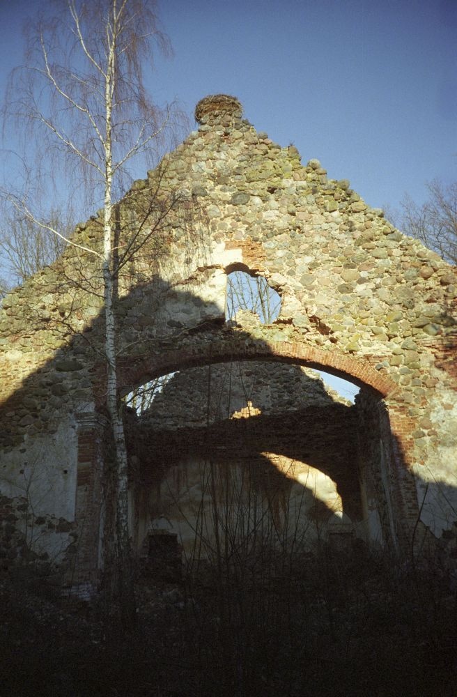 Ruins of the Karula Church destroyed in 1944