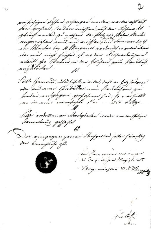 Fotokoopia. Haapsalu turu kasutamise eeskirjad. Umbes 1800.