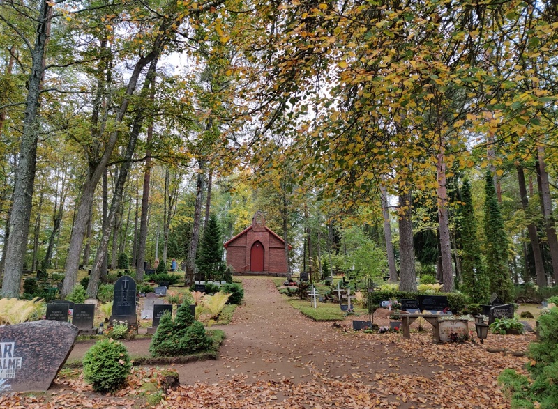 Iisaku kalmistu ühes kabeliga. rephoto