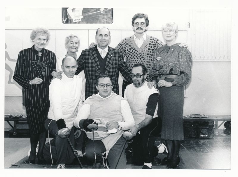 Foto. Haapsalu vehklemine - 40.Fotol: H.Kala, A.Roots, E.Nelis, A.Lipstok, L.Jostman, R.Nyman, A.Veetõusme, E.Püve.
