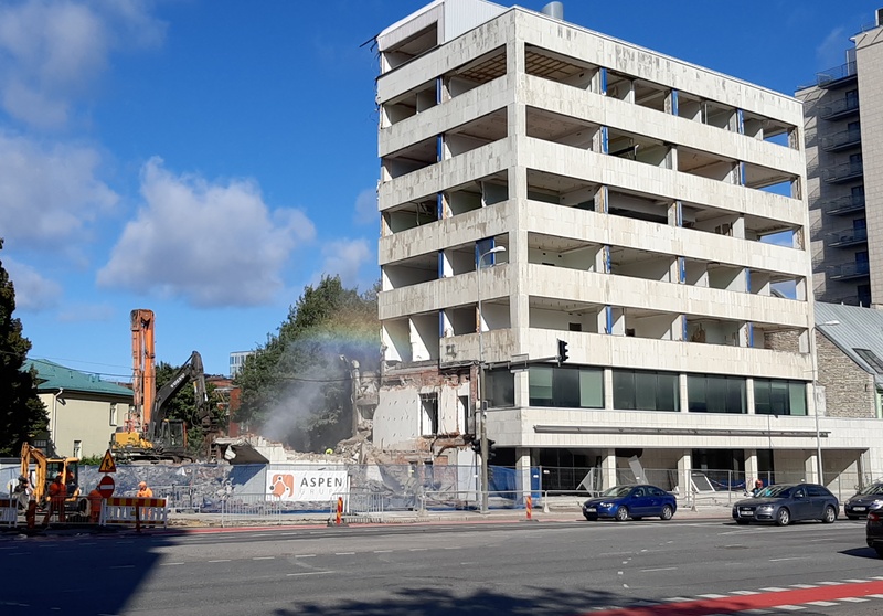Production unit Eesti Gaas building in Kingissepa t 9. rephoto