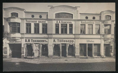 Postcard, Viljandi, Tartu tn  duplicate photo