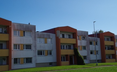 Rakvere, korterelamu Seminari 25 renoveerimine rephoto