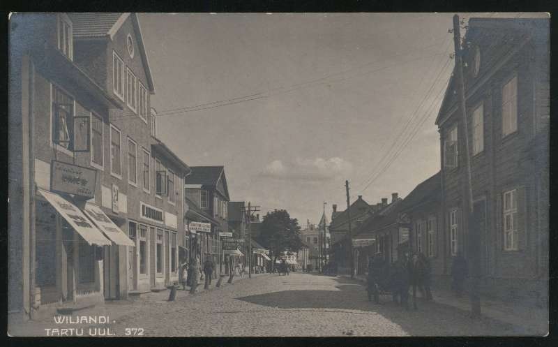 Postcard, Viljandi, Start part of Tartu