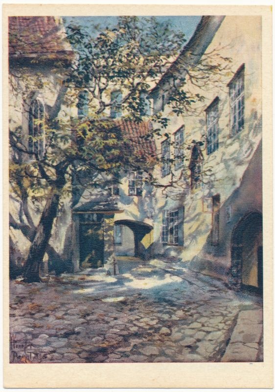 Postcard. C. Winkler. Tallinn court.