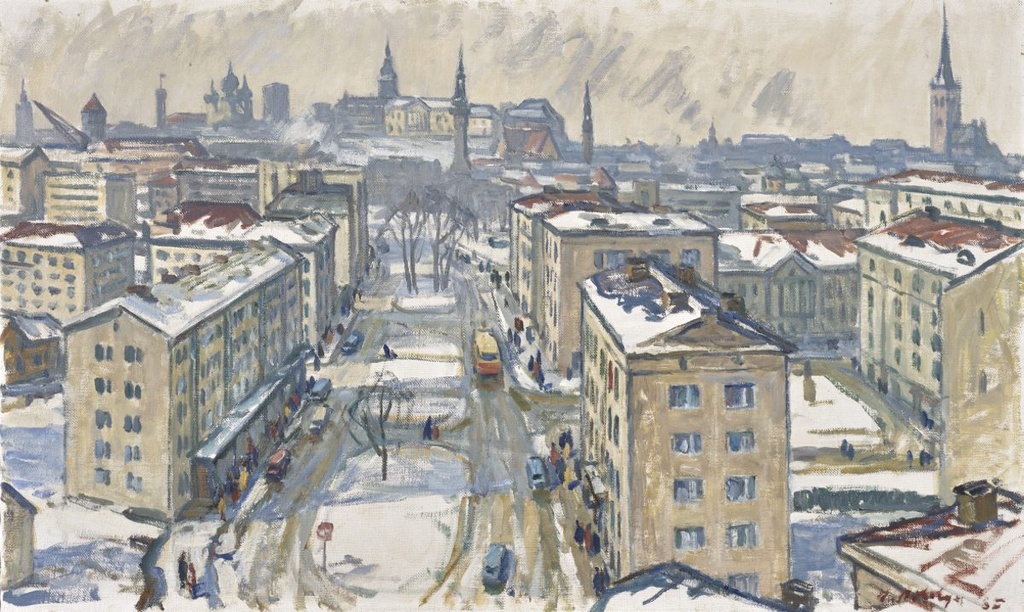 Lomonossov Street in winter