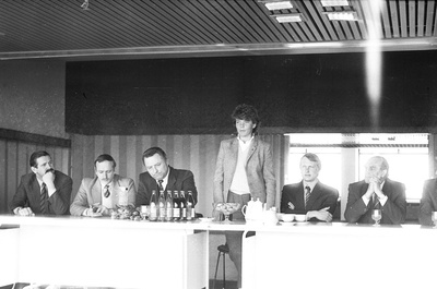 Laskesuusataja Kaija Parve ja tema treeneri Tõnu Pääsukese auks korraldatud vastuvõtt  similar photo