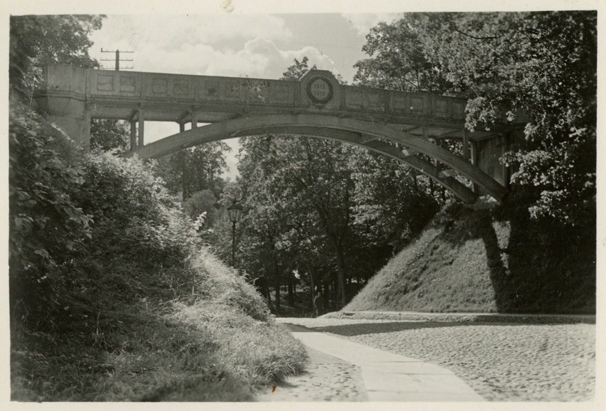 Devil bridge in Tartu, view. Architect Arved Eichhorn