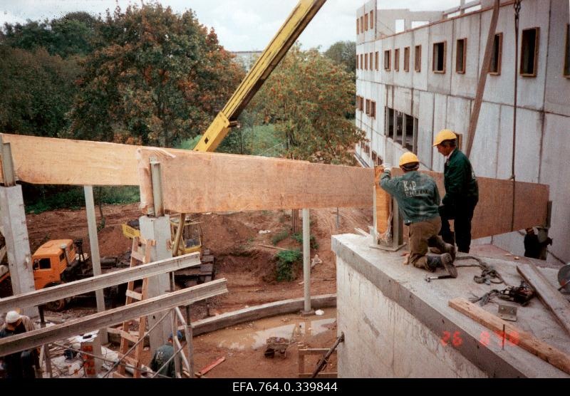 Construction of Biomedicum on Ravila Street, Preclinical Faculty of Medicine of the University of Tartu.