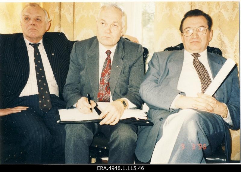 Seminar "Policy of the Concert Party and Estonia '96". Participants.