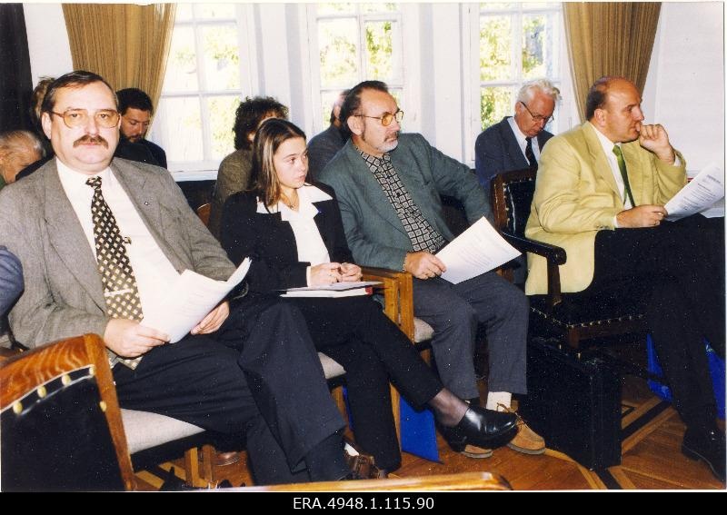 Conference "Estonian Basic Politics" in Pärnu Town Hall. The view of the hall.