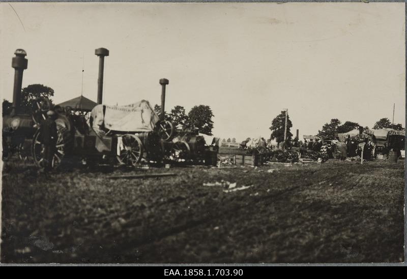 Exhibition of agricultural machinery at the exhibition of Estonian Farmers