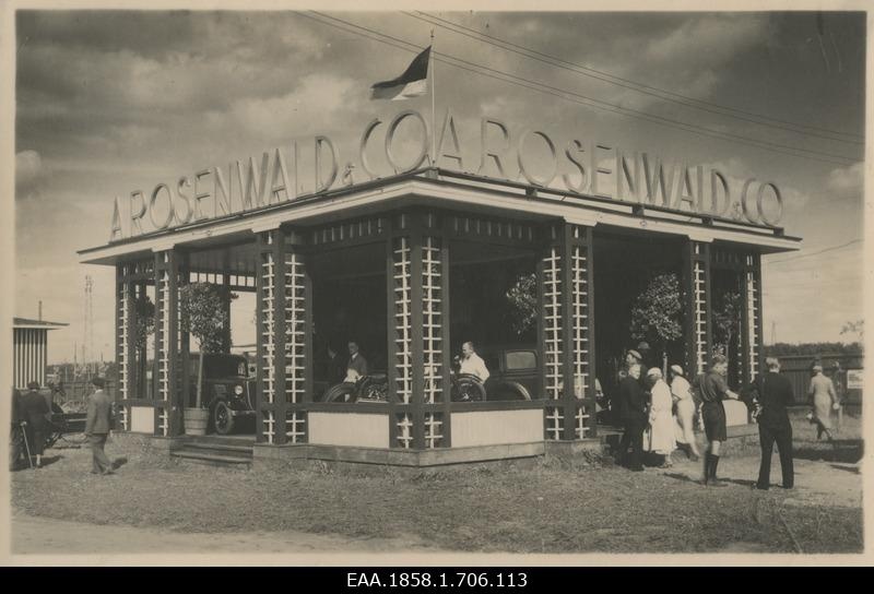 A.Rosenwald.Co pavilion Tartu Estonian Farmers' Society