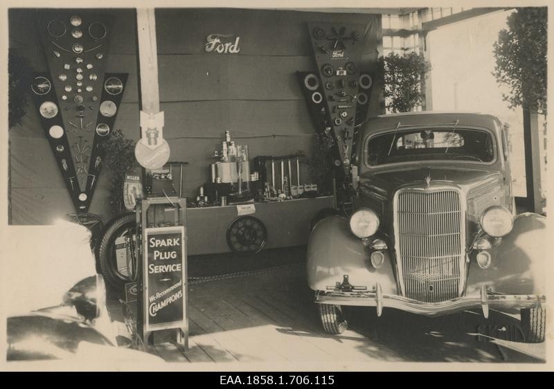 Passenger car in the Ford exhibition pavilion