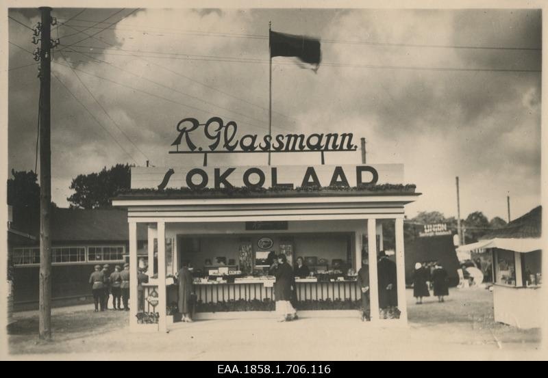 Glassmann, E. R. Tartu chocolate factory pavilion at the 50th anniversary exhibition of the Estonian Agricultural Society of Tartu
