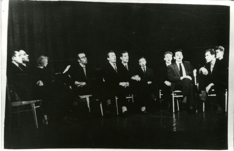 Evald Aavik "Vanemuise" lavakunstistuudio eksamil 1963.a.