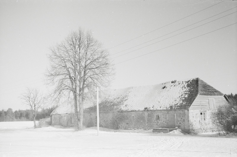 negatiiv, Viljandimaa, Pahuvere koolimaja 1960 F A.Kiisla