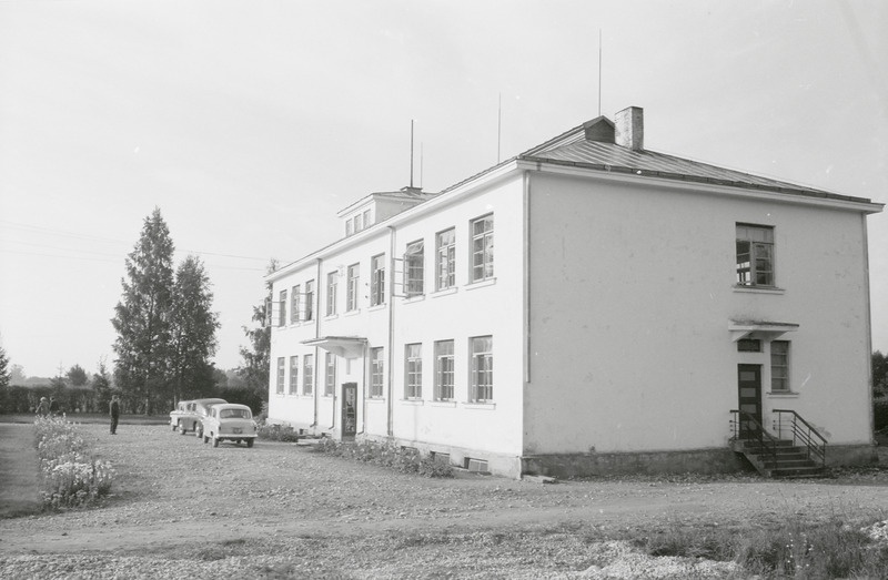 negatiiv, Viljandimaa, Uusna koolimaja 1965 F A.Kiisla