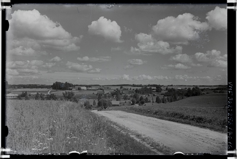 klaasnegatiiv Viljandi khk, Sinialliku üldvaade 1937 F T. Parri