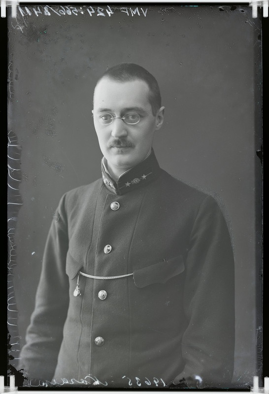 fotonegatiiv, R. Norden, mees, näitleja (amatöör), 1916, foto J. Riet