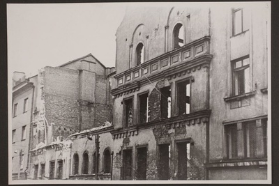 Building of the State Archives after bombing/ Building of State Archives after bombing. Tallinn, Estonia 1945-1948  duplicate photo