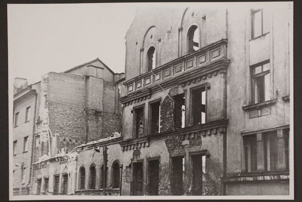 Building of the State Archives after bombing/ Building of State Archives after bombing. Tallinn, Estonia 1945-1948