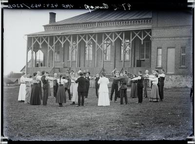 fotonegatiiv, Viljandi, Anton Õunapuu võimlemis- ja laulumängude kursus, 1909, foto J. Riet  duplicate photo