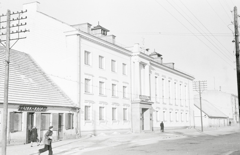 fotonegatiiv, Viljandi, Tallinna tn 5, kultuurimaja, 1958, foto L. Vellema