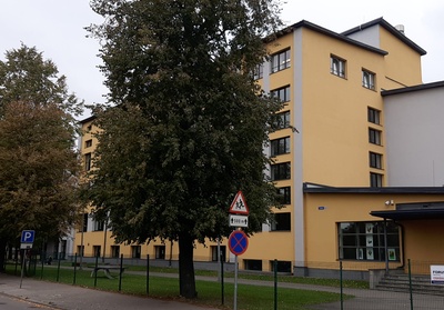 Tallinn 4 in the construction stage. New building of secondary school on Nõmme Street. rephoto