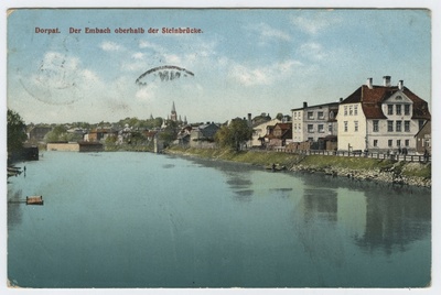 View of the city of Tartu over Emajõe, Kivisilla.  duplicate photo