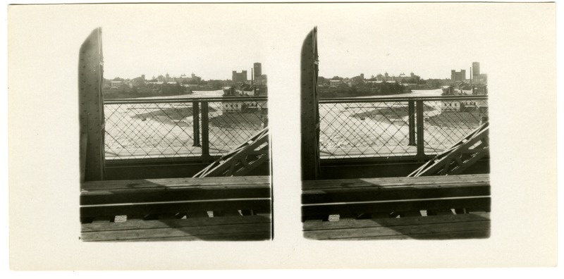 Vaade Kreenholmi vabrikutele. Stereofoto. 1931.a.