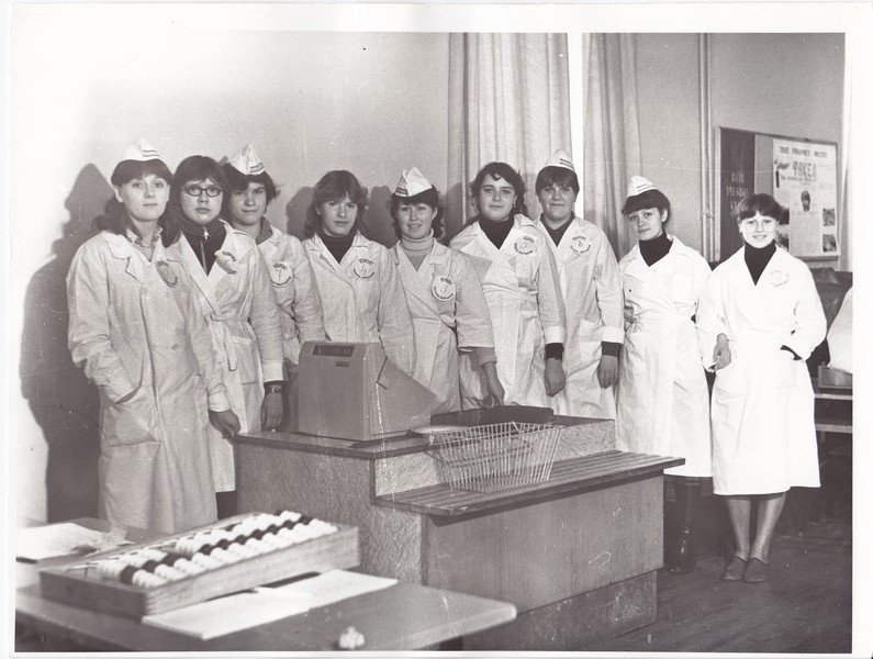 Kutseõppekeskus №23. Õpilased tootmispraktikas. 1982.a.