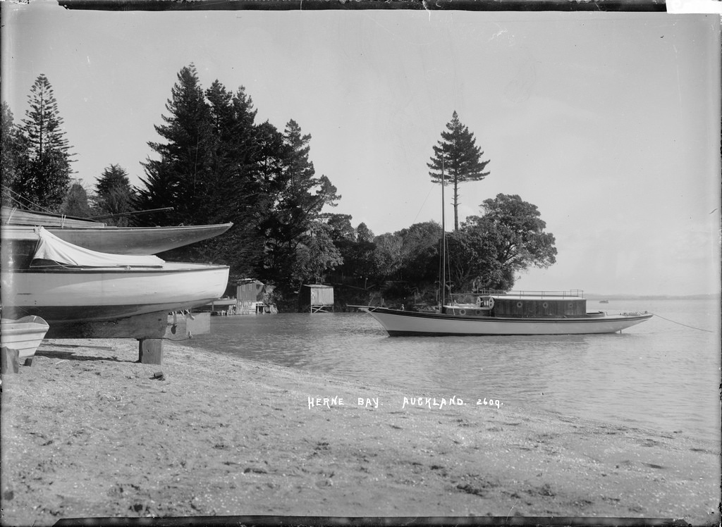View of yachts at Herne Bay, Auckland