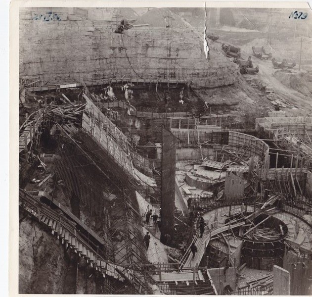 Narva Hüdroelektrijaama ehitustööd. 1954.a.