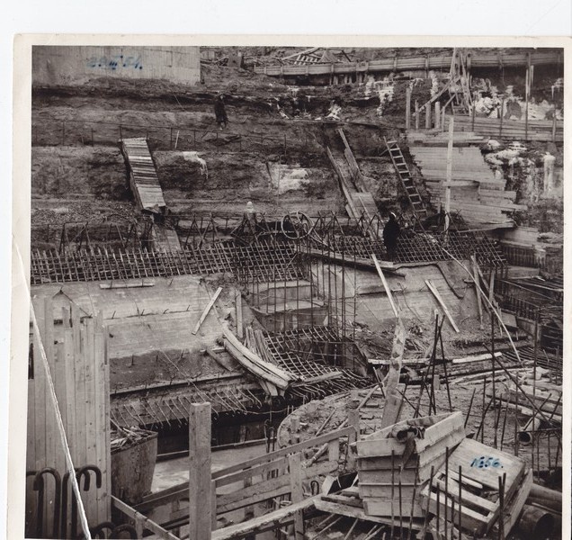 Narva Hüdroelektrijaama ehitustööd. 1954.a.