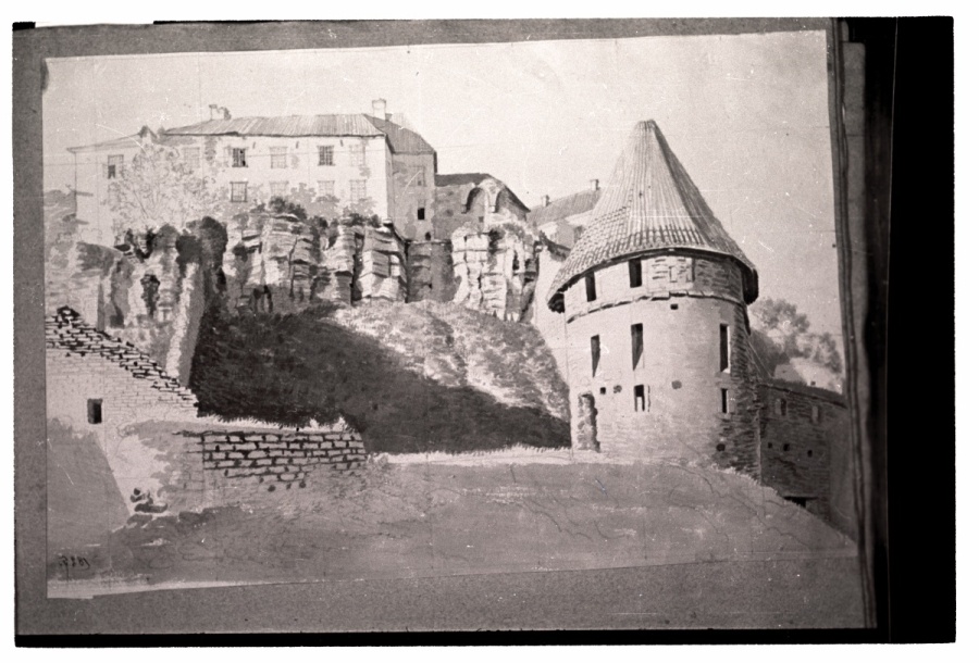 C. v. Ungern-Sternberg, old Ungernite house at the Nunne Gate, ca. 1825.