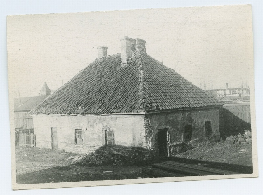Tallinn, an old house in the harbour.