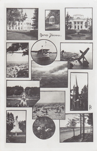 Narva-Jõesuu. Fotomontaaš. 13 linnavaadet