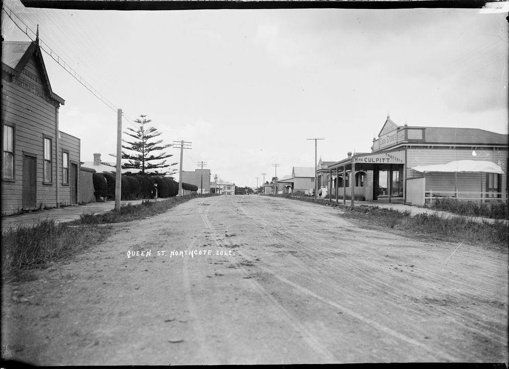 View of Queen Street, Northcote, Auckland