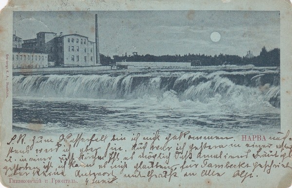 Vaade Narva kosele ja vabrikutele