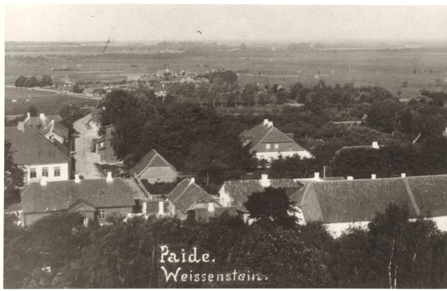 Photocopy, view from Valli Tower Paidele towards Laia Street in the 20th century. At the beginning