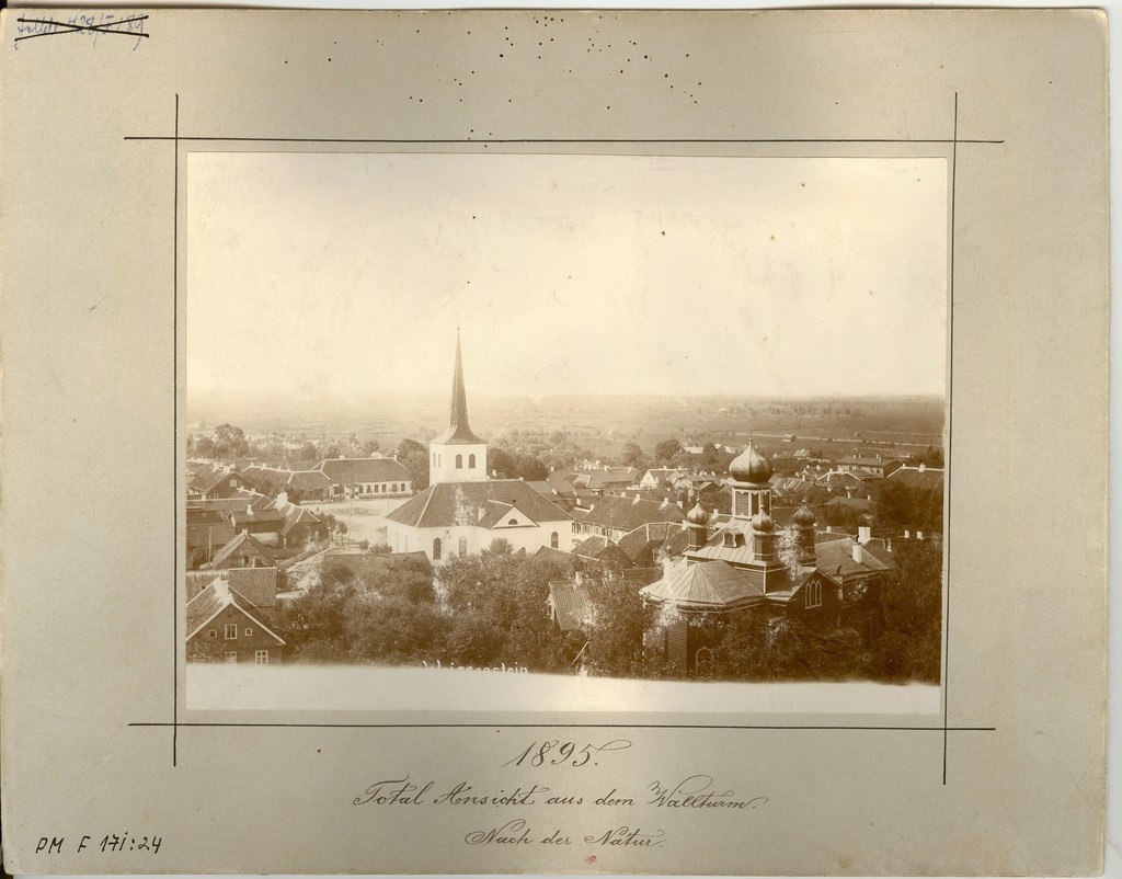 Photo, view Paidele from Valli Tower in 1895.