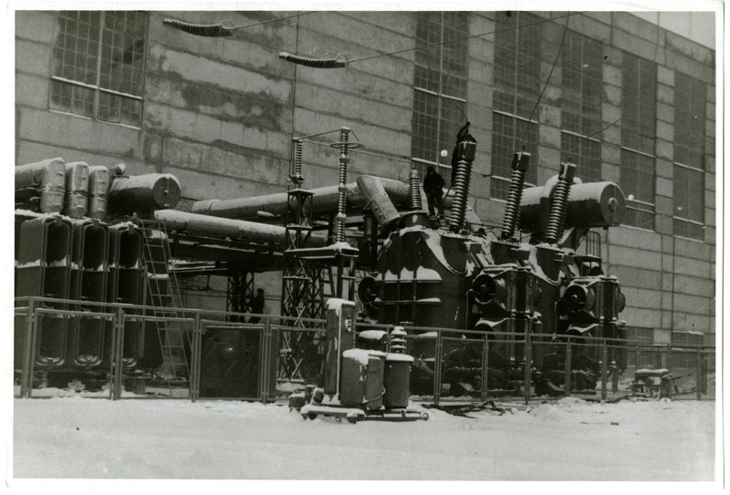 Balti Soojuselektrijaama ehitus. Transformaator-alajaam kohaliku tähtsusega