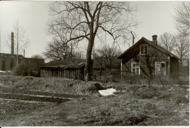 Photo view of the area between Pärnu and Põllu Street in Paides 1985