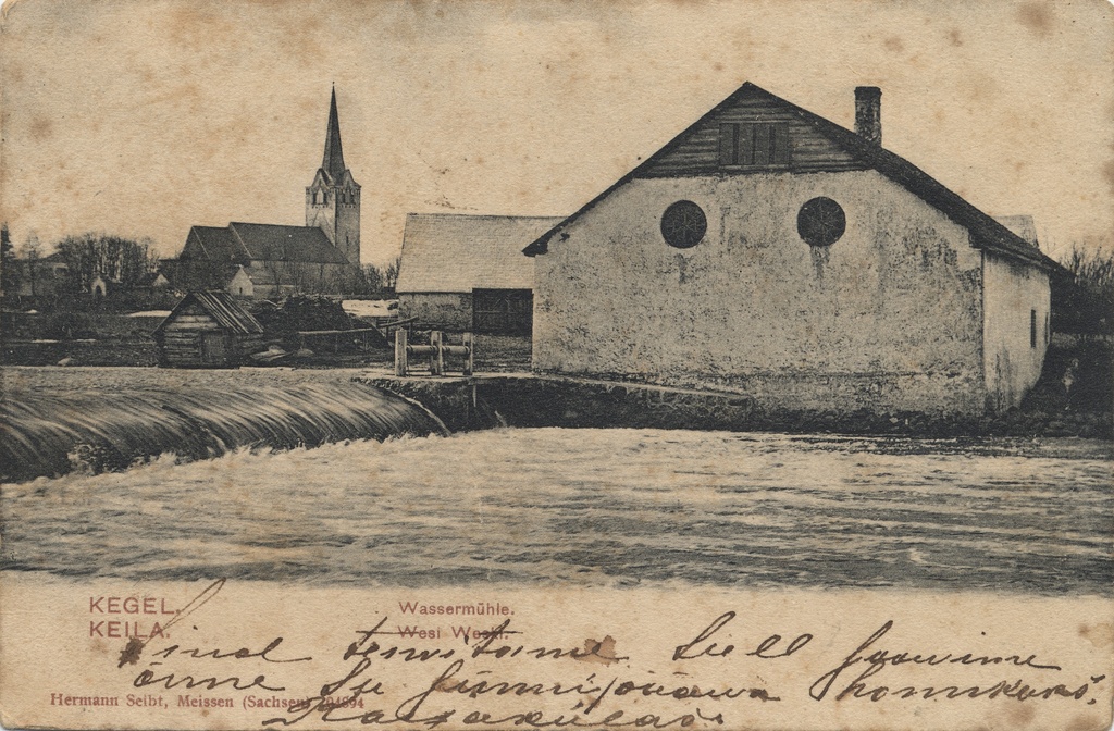 Kegel : Wassermühle = Keila : wesi weski