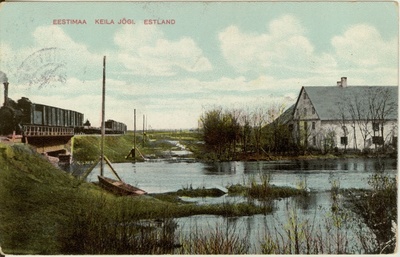 Postcard in the 20th century Keila River. In the first half  duplicate photo