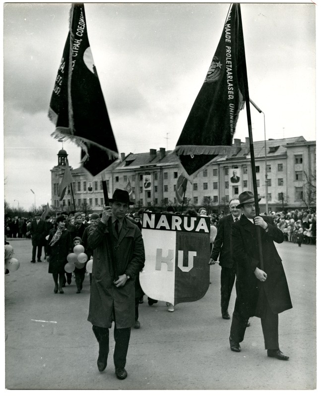 1. mai pidustused Narvas 1968. aastal Peetri väljakul
