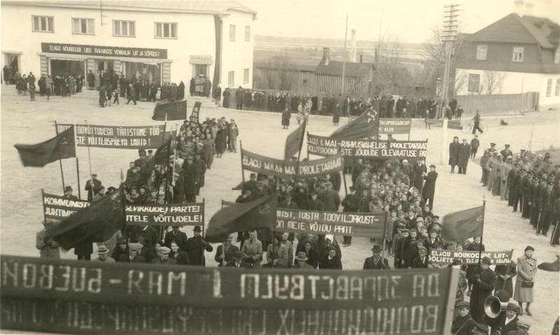 1. mai demostratsioon Keila Keskväljakul