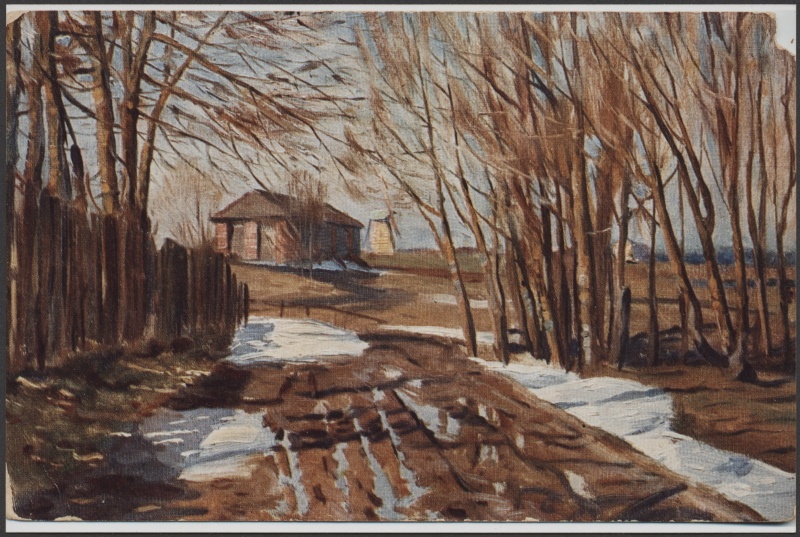 Carl Alexander Winkleri maal "Vaade magasiaidale"