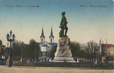 Tallinn : Peeter I Ausammas = Reval : Peter-Denkmal  duplicate photo